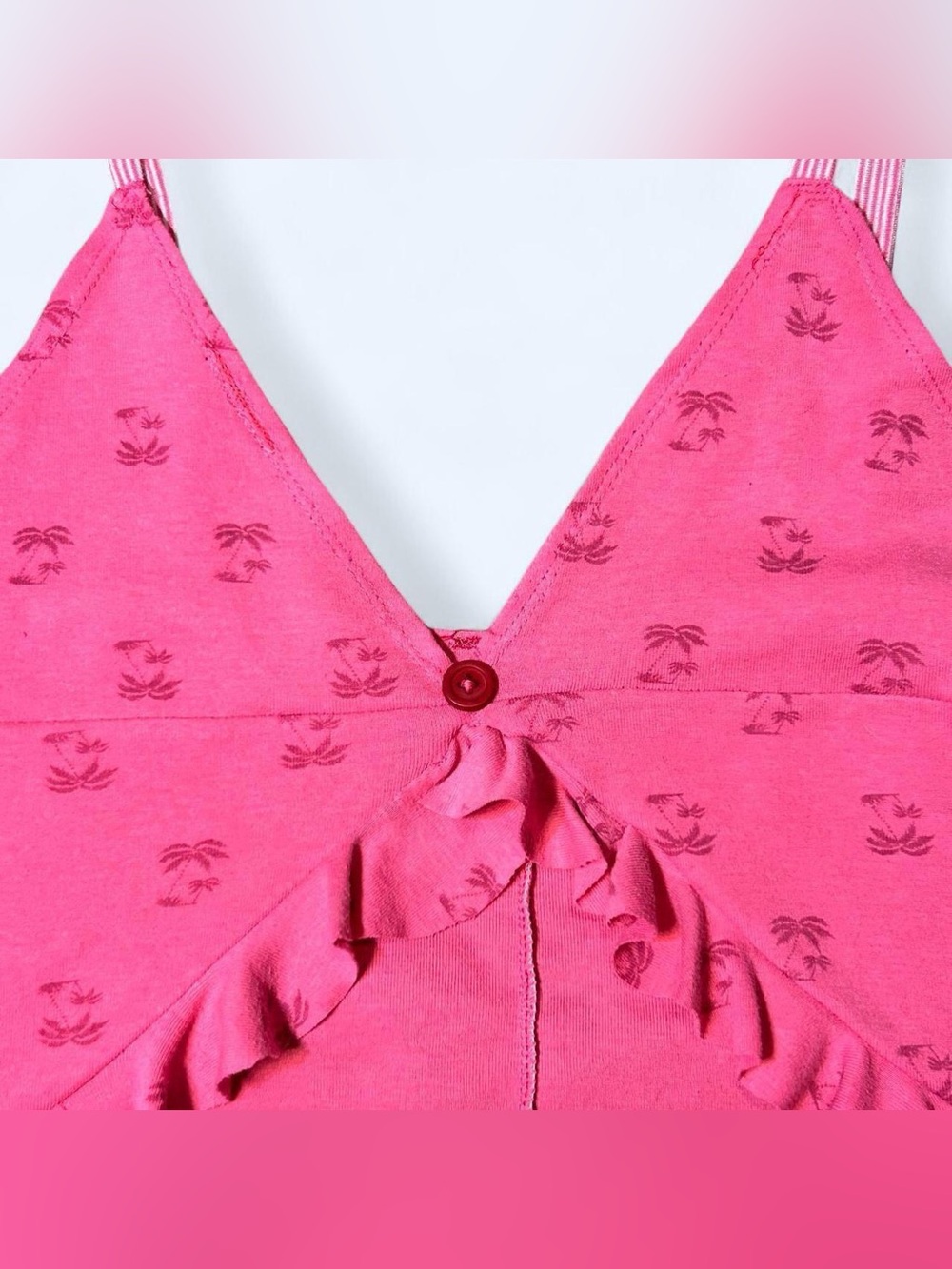 Y2K Pink Ruffled Tank Top by Tommy Hilfiger! - Picture 2 of 5